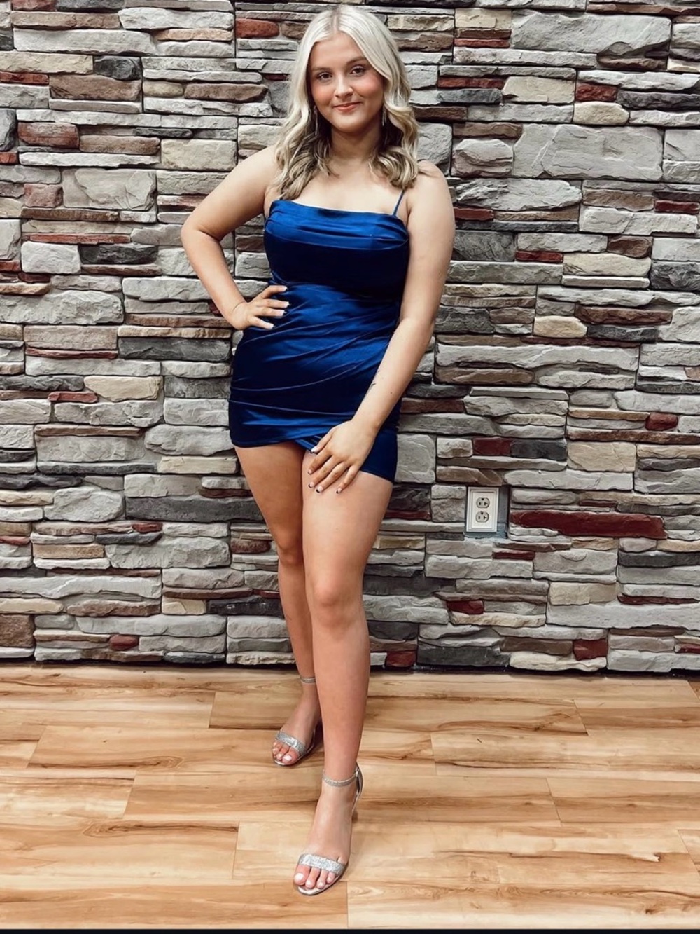 Dark Blue Mini Dress